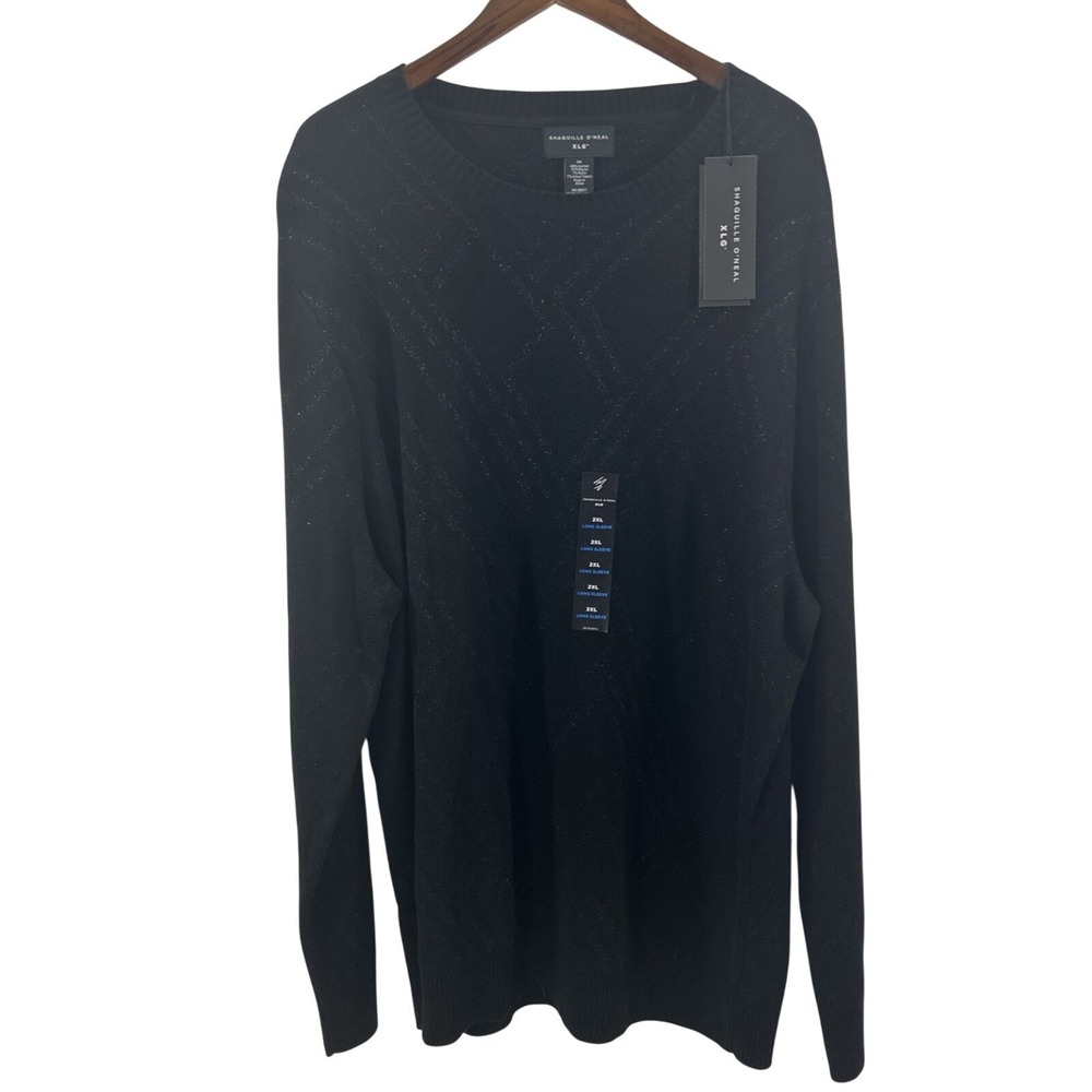 Shaquille ONeal Men 2XL Black Sweater Turtleneck Long Sleeves New Tags